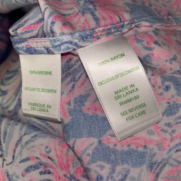 lilly pulitzer joan tunic dress celestial blue
 L new - Picture 9 of 9